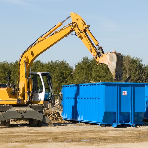 can i choose the location where the residential dumpster will be placed in Haworth